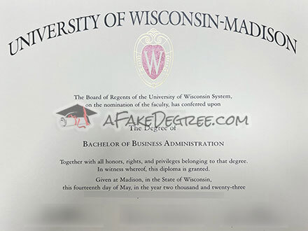 Buy University of Wisconsin–Madison fake diploma conveniently