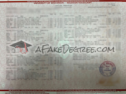 Buy University of Wisconsin–Madison fake transcript efficiently