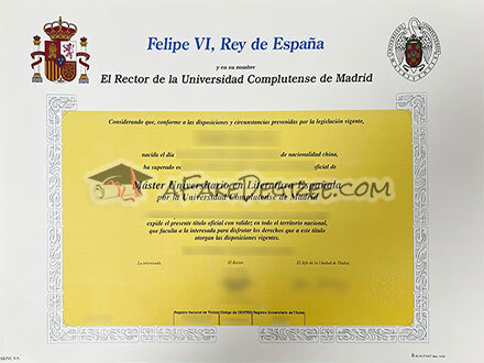 Buy fake Complutense University of Madrid diploma efficiently