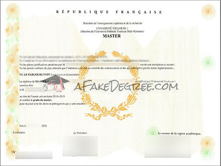 Buy Toulouse 1 Capitole University diploma online,