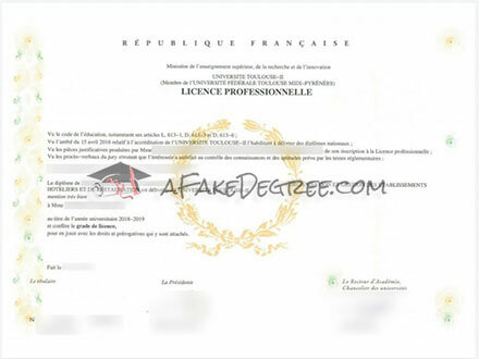 buy Université Toulouse-Jean Jaurès fake diploma online