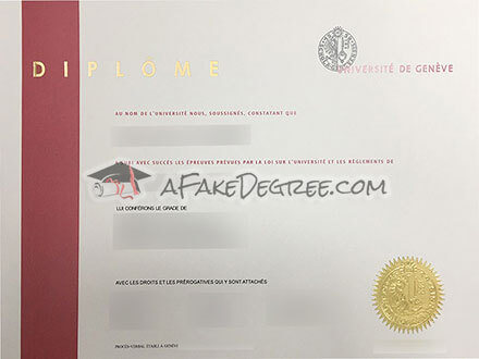 Buy fake University of Geneva diploma efficiently