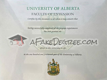 Buy fake University of Alberta diploma safely