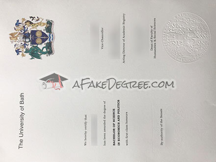 Buy fake University of Bath diploma efficiently