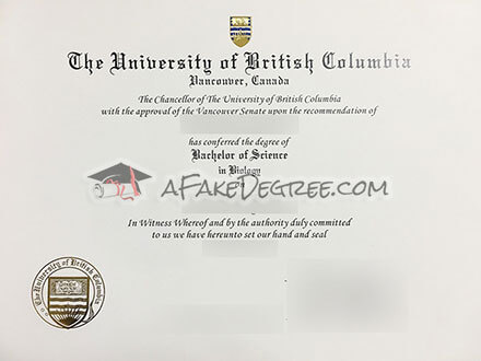 Buy fake University of British diploma quickly