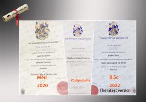 Buy fake University of Buckingham diploma conveniently