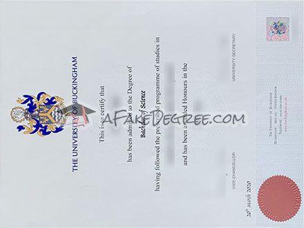 Buy fake University of Buckingham diploma conveniently