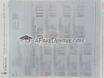 Buy fake University of Toronto transcript with confidence