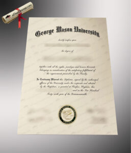 Buy a fake George Mason University diploma online