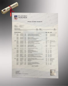 Buy a fake University of Adelaide transcript online