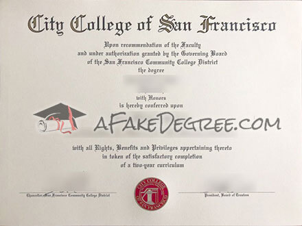 buy a CCSF Degree