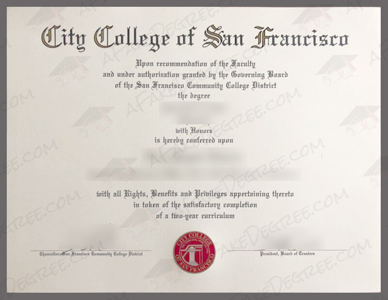 buying a City College of San Francisco diploma