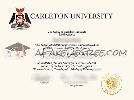 Buy fake Carleton University diploma efficiently