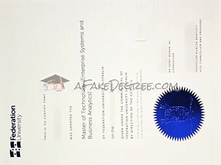 Buy fake Federation University Australia diploma easily