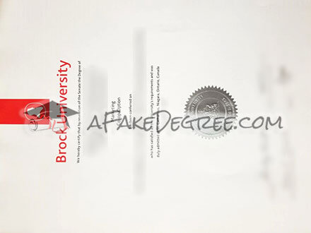 Buy fake Brock University diplomas with good quality