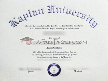 Buy fake Kaplan University (USA) diploma with high security