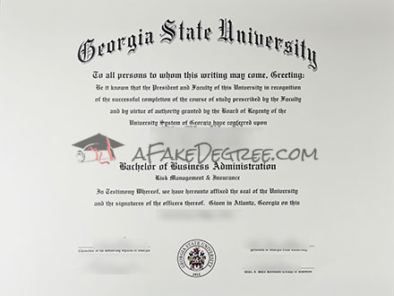 GSU Graduation Certificate