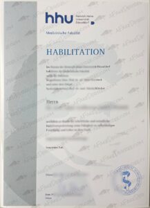 HHU fake diploma