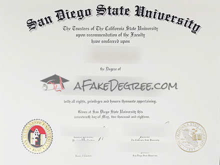 SDSU Graduation Certificate