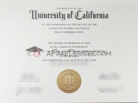 UC Davis Graduation Certificate