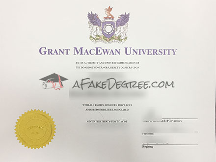 MacEwan University Graduation Certificate