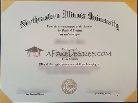 Northeastern Illinois University Graduation Certificate