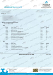 Buy fake University of Canberra transcript University of Canberra fake transcript