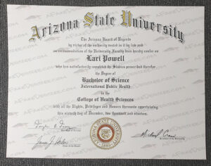 Buy fake Arizona State University Graduate Certificate ASU fake diploma
