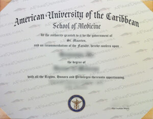American University of the Caribbean fake diploma