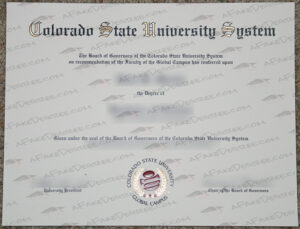 Buy fake Colorado State University diploma Colorado State University fake diploma