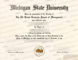 Buy fake Michigan State diploma MSU fake diploma