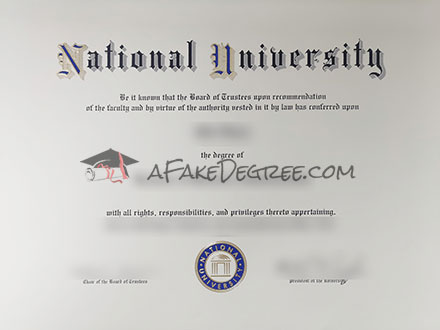 National University Graduate Certificate