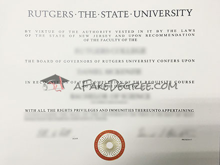 Rutgers University Graduate Certificate
