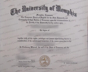 The University Of Memphis fake diploma
