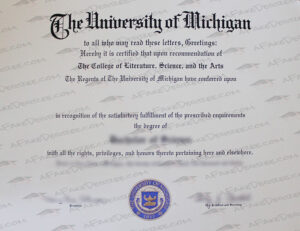 Buy fake UMich diploma University of Michigan fake diploma