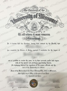 University of Missouri fake diploma
