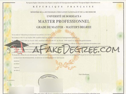Bordeaux Quatre Graduate Certificate