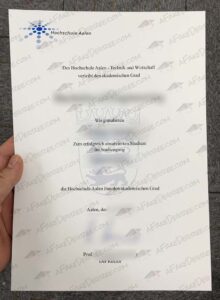 Hochschule Aalen fake diploma