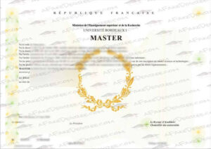 Université Bordeaux I fake diploma