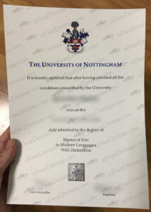 buy a University of Nottingham Graduate Certificate University of Nottingham fake diploma
