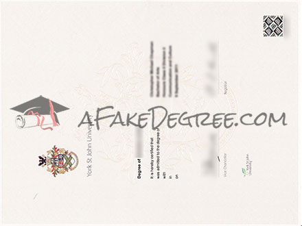 York St John University Graduate Certificate