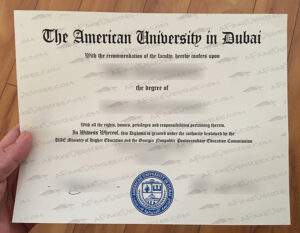 American University Dubai fake diploma
