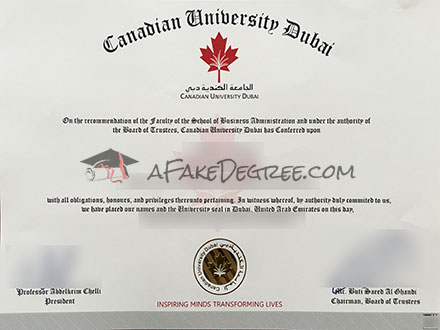 Canadian University Dubai Certificate
