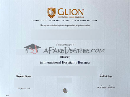 Glion Institute of Higher Education Certificate