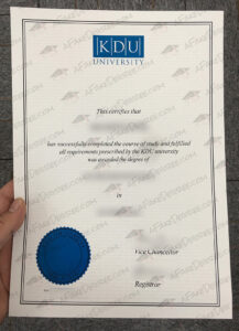 buy a UOW Malaysia KDU Certificate KDU University fake diploma