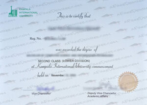 Kampala International University fake diploma