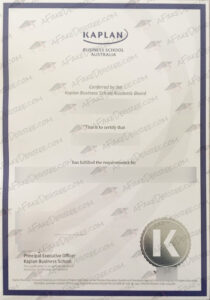 buy a Kaplan Business School Certificate Kaplan Business School fake diploma