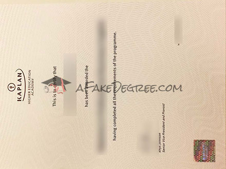 Kaplan Singapore Certificate