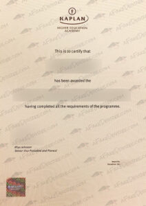 buy a Kaplan Singapore Certificate Kaplan Singapore fake diploma