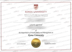 buy a Korea University Certificate Korea University fake diploma